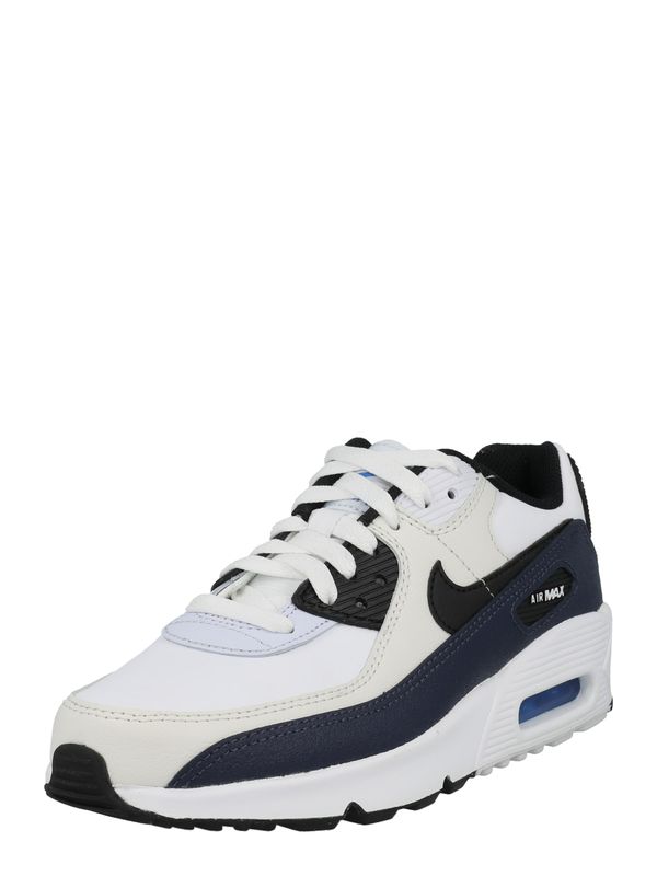 Nike Sportswear Nike Sportswear Сникърси 'Air Max 90 LTR'  светлобежово / нощно синьо / черно / бяло