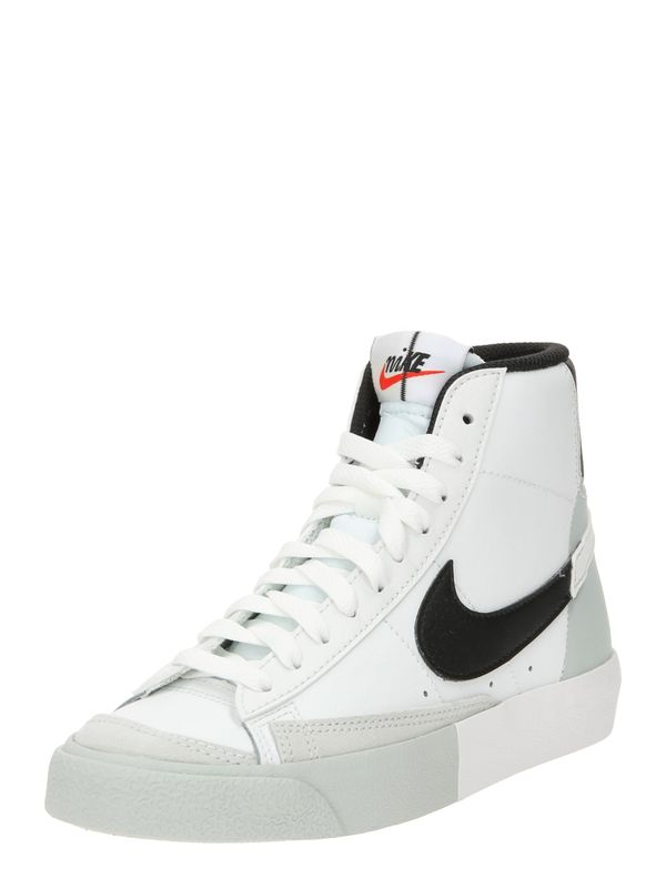 Nike Sportswear Nike Sportswear Сникърси 'Blazer Mid 77 SE'  сиво / ярко червено / черно / бяло