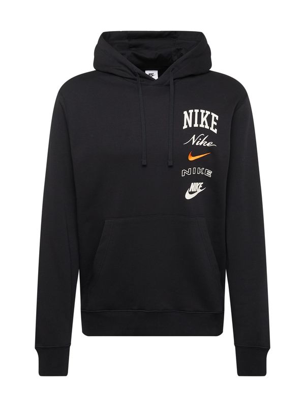 Nike Sportswear Nike Sportswear Спортен блузон 'Club'  оранжево / черно / бяло