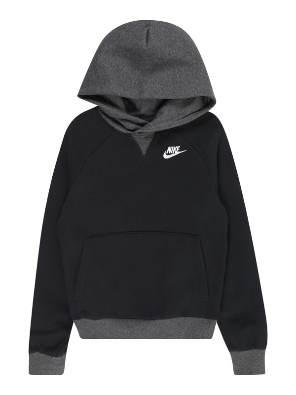 Nike Sportswear Nike Sportswear Суичър 'AMPLIFY CLUB'  сив меланж / черно / бяло