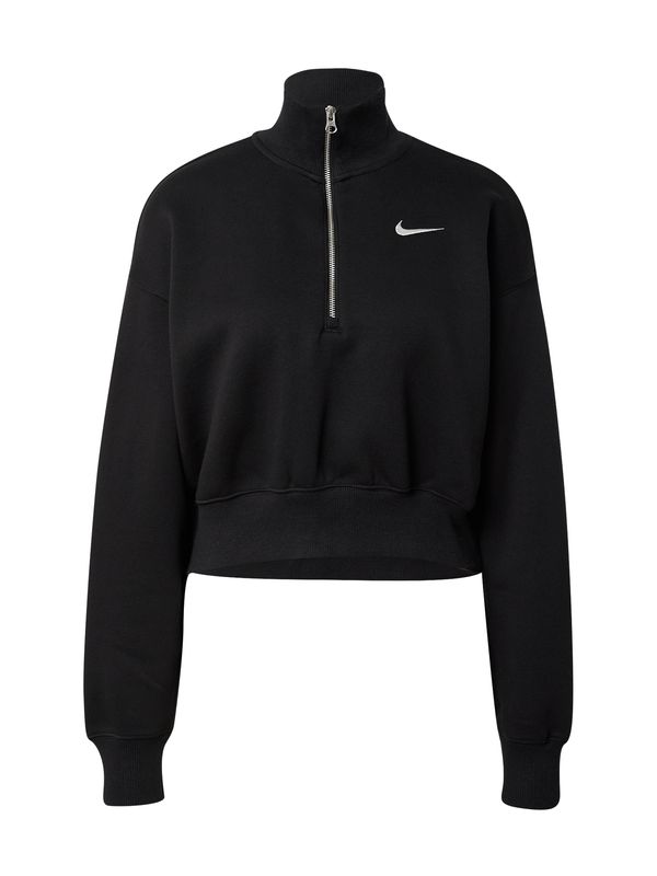 Nike Sportswear Nike Sportswear Суичър  черно / бяло