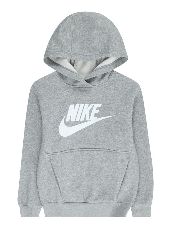 Nike Sportswear Nike Sportswear Суичър 'Club FLC'  сив меланж / бяло
