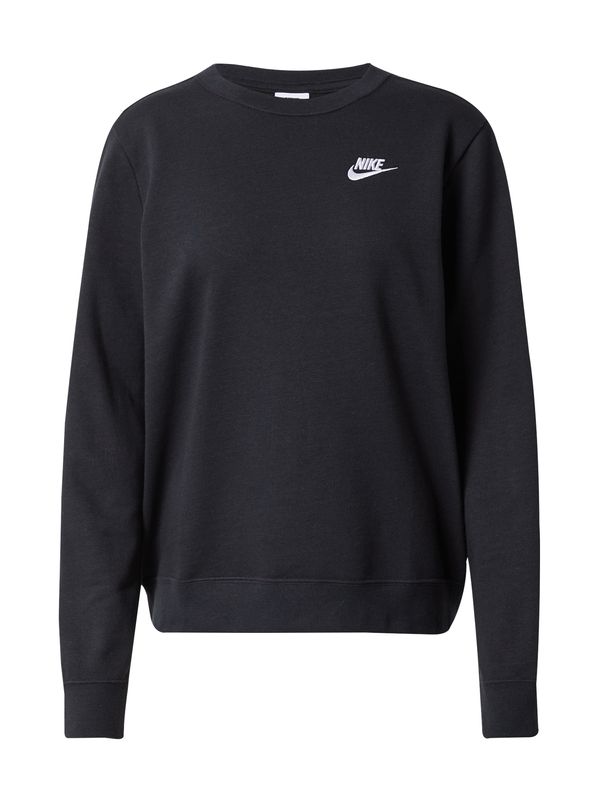 Nike Sportswear Nike Sportswear Суичър 'Club Fleece'  черно / бяло