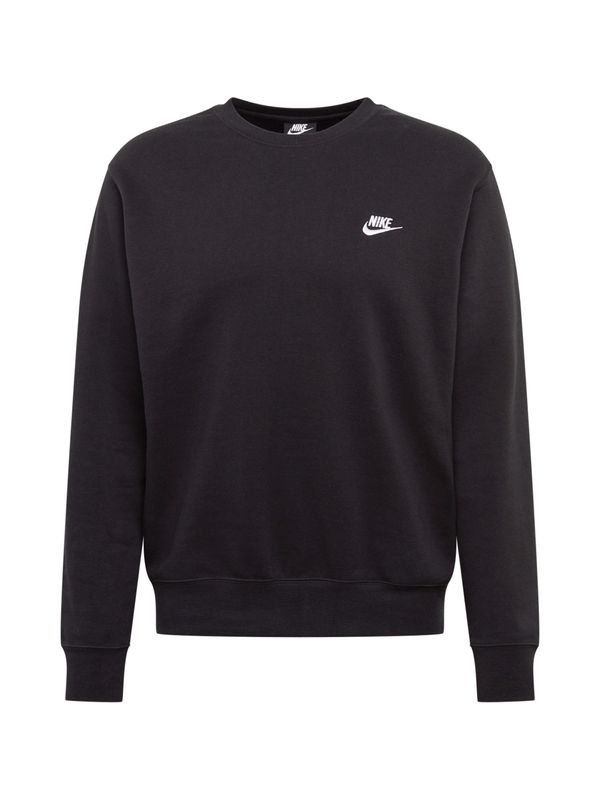 Nike Sportswear Nike Sportswear Суичър 'Club Fleece'  черно / бяло