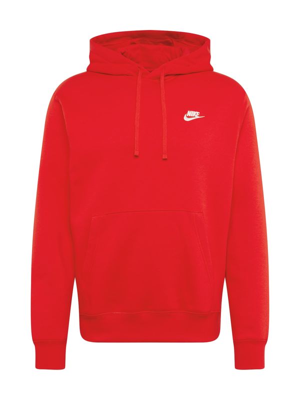 Nike Sportswear Nike Sportswear Суичър 'Club Fleece'  червено / бяло