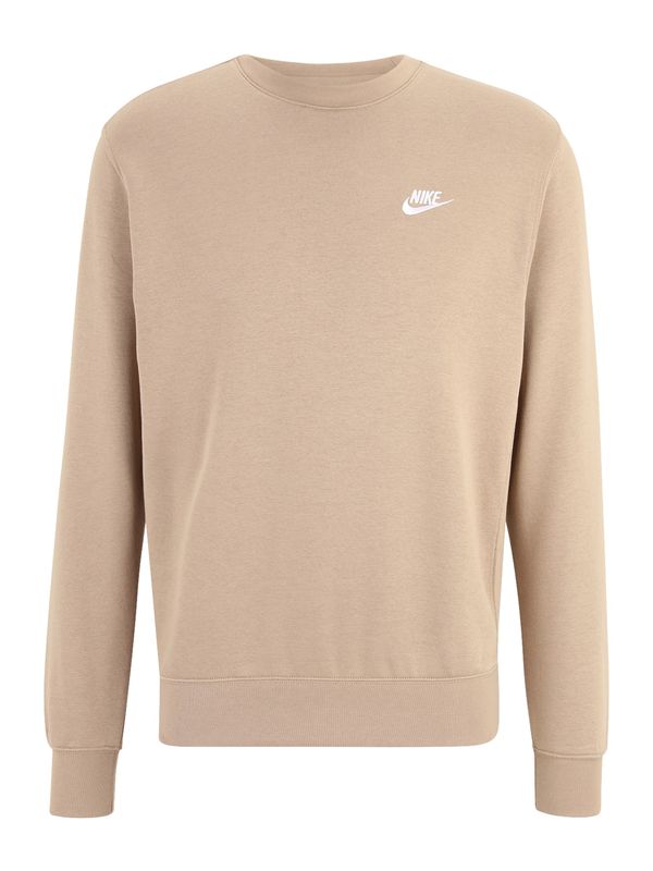 Nike Sportswear Nike Sportswear Суичър 'CLUB Fleece'  каки / бяло