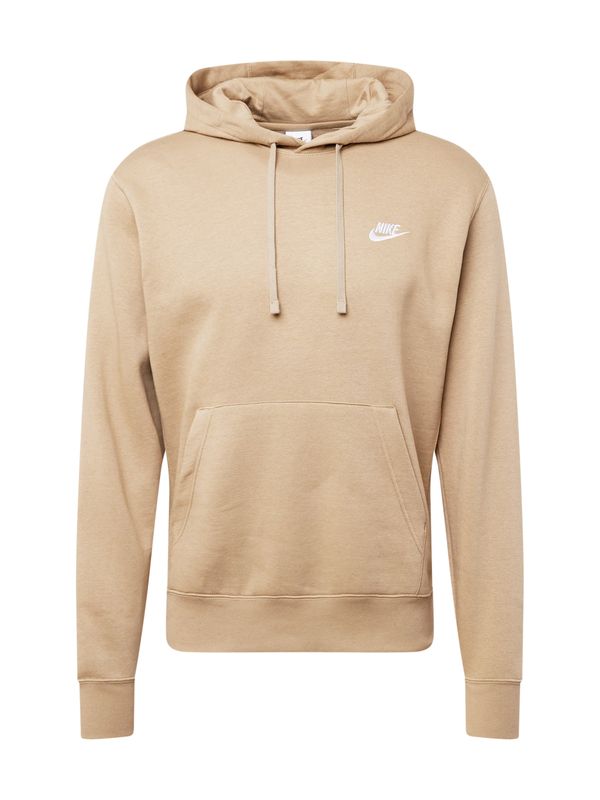 Nike Sportswear Nike Sportswear Суичър 'Club Fleece'  каки / бяло