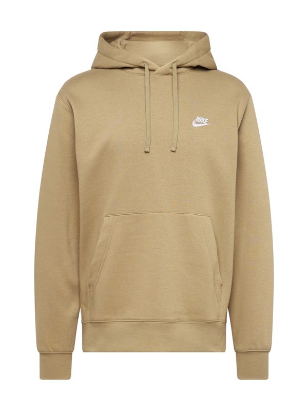 Nike Sportswear Nike Sportswear Суичър 'Club Fleece'  маслина / бяло