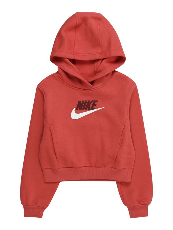 Nike Sportswear Nike Sportswear Суичър 'CLUB FLEECE'  рубинено червено / червена боровинка / мръсно бяло