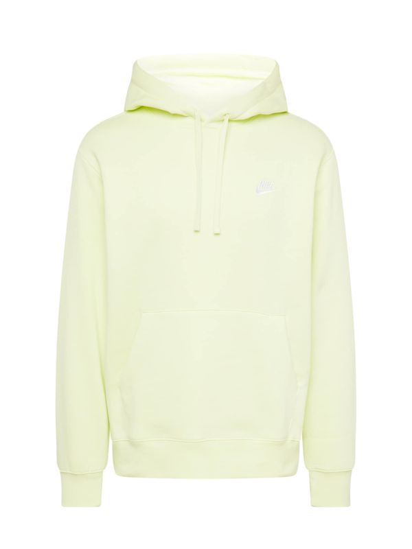 Nike Sportswear Nike Sportswear Суичър 'Club Fleece'  светлозелено / бяло
