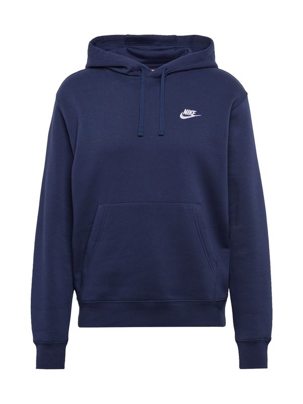 Nike Sportswear Nike Sportswear Суичър 'Club Fleece'  тъмносиньо / бяло