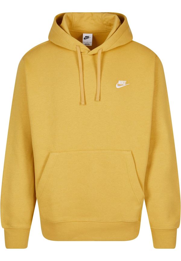 Nike Sportswear Nike Sportswear Суичър 'Club Fleece'  тъмножълто / бяло