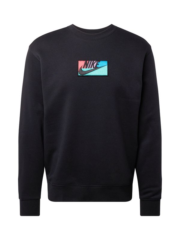 Nike Sportswear Nike Sportswear Суичър 'CLUB+'  светлосиньо / светлорозово / червено / черно