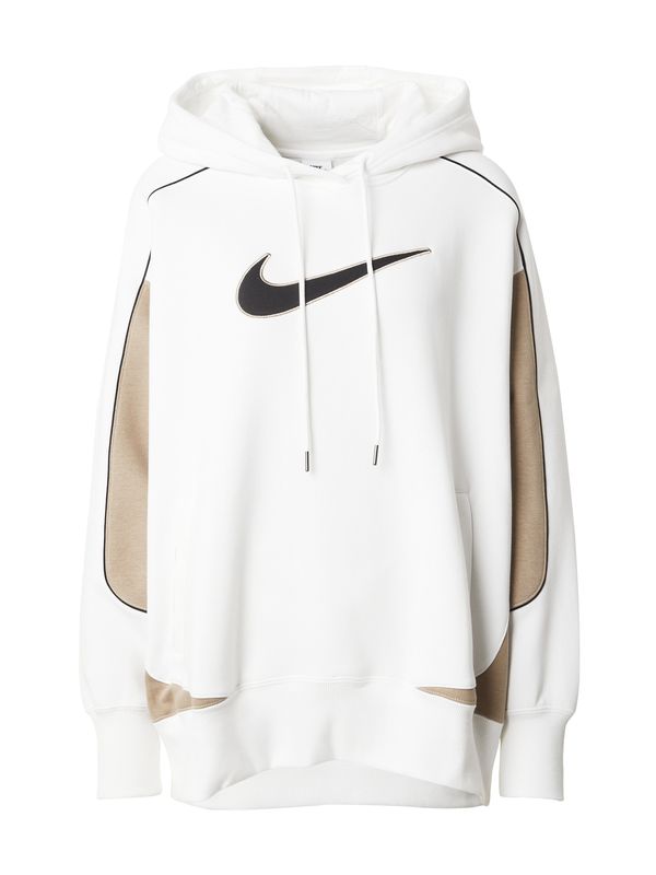 Nike Sportswear Nike Sportswear Суичър  цвят "пясък" / черно / бяло