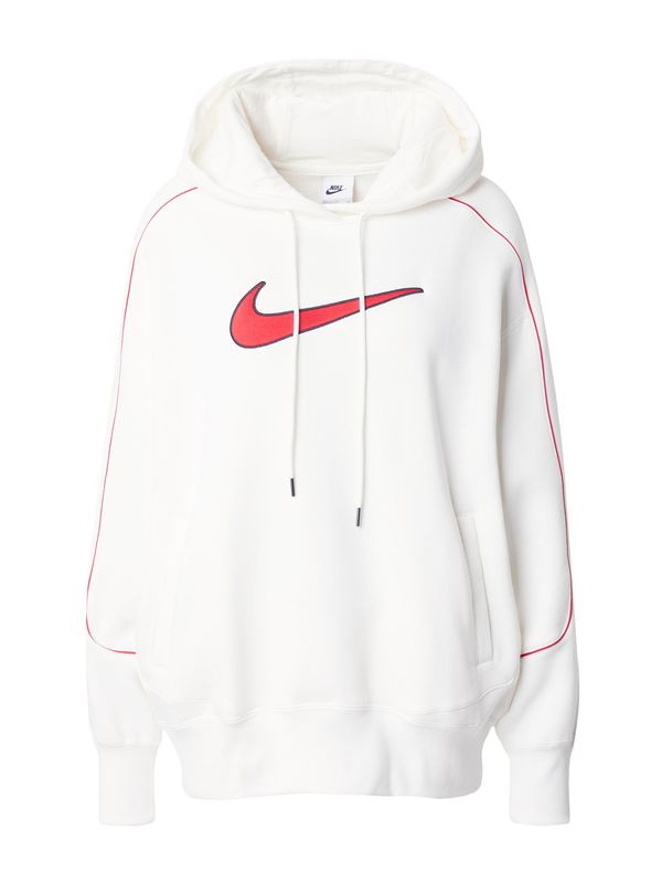 Nike Sportswear Nike Sportswear Суичър  кремаво / червено / черно / бяло