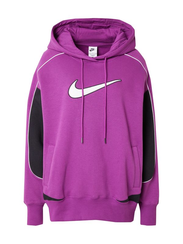 Nike Sportswear Nike Sportswear Суичър  лилав / черно / бяло