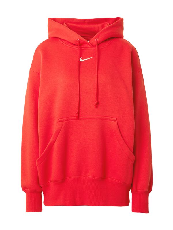 Nike Sportswear Nike Sportswear Суичър 'Phoenix Fleece'  червено / бяло