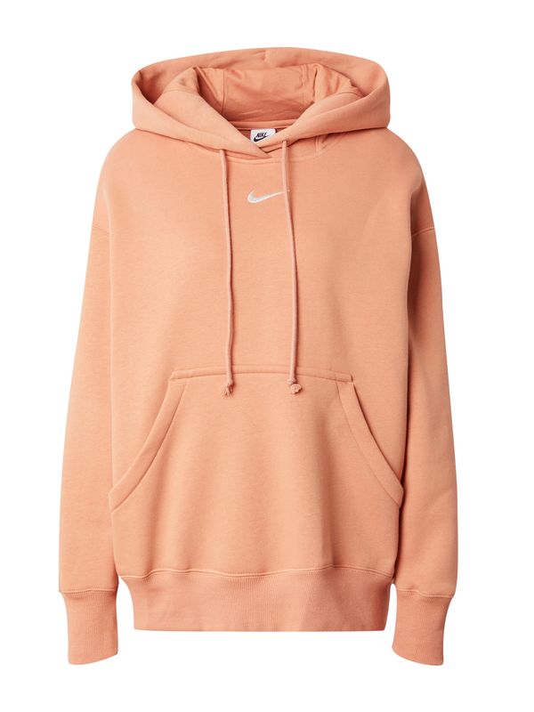 Nike Sportswear Nike Sportswear Суичър 'Phoenix Fleece'  кайсия / бяло