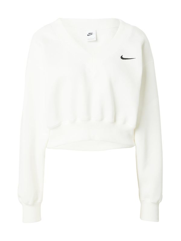 Nike Sportswear Nike Sportswear Суичър 'Phoenix Fleece'  кремаво / черно
