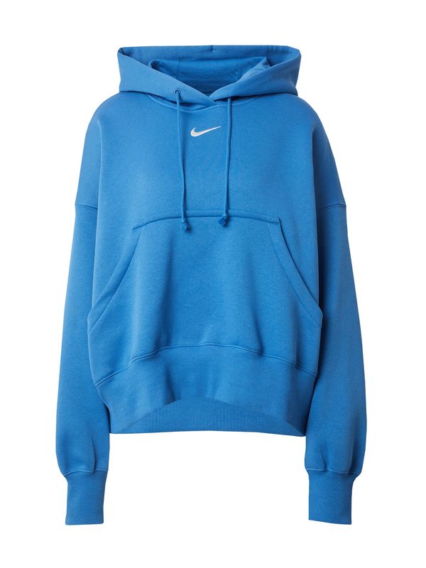 Nike Sportswear Nike Sportswear Суичър 'PHOENIX FLEECE'  синьо / бяло