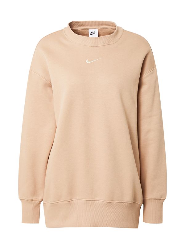 Nike Sportswear Nike Sportswear Суичър  светлобежово / бяло