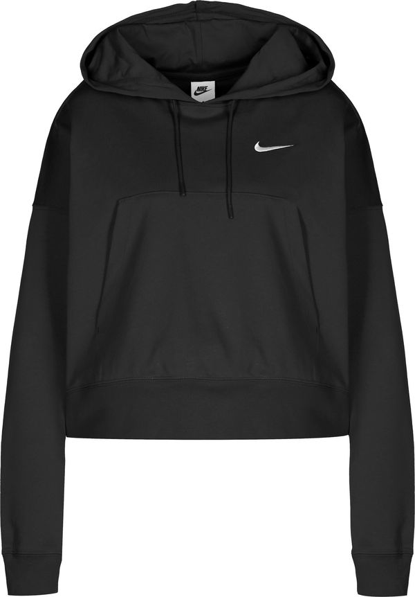 Nike Sportswear Nike Sportswear Суичър 'Swoosh'  черно / бяло