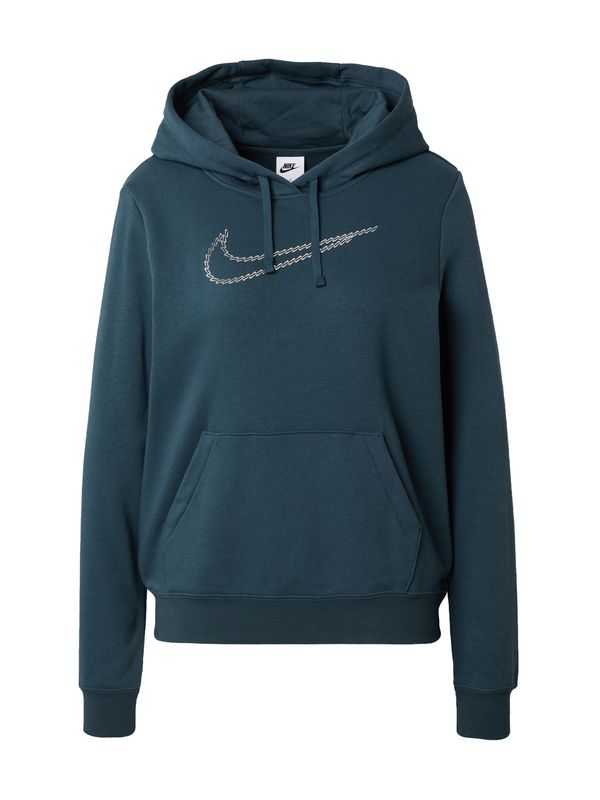 Nike Sportswear Nike Sportswear Суичър  тъмнозелено / сребърно