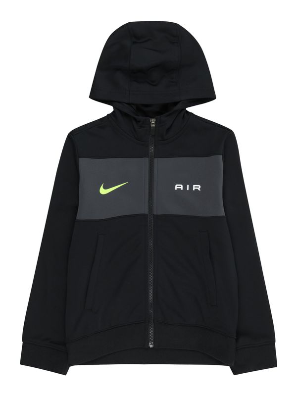 Nike Sportswear Nike Sportswear Суичъри с качулка 'AIR'  жълто / тъмносиво / черно / бяло