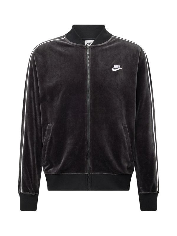 Nike Sportswear Nike Sportswear Суичъри с качулка  черно / бяло