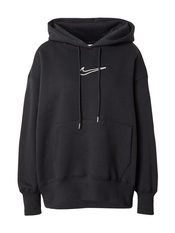 Nike Sportswear Nike Sportswear Суичъри с качулка  черно / бяло