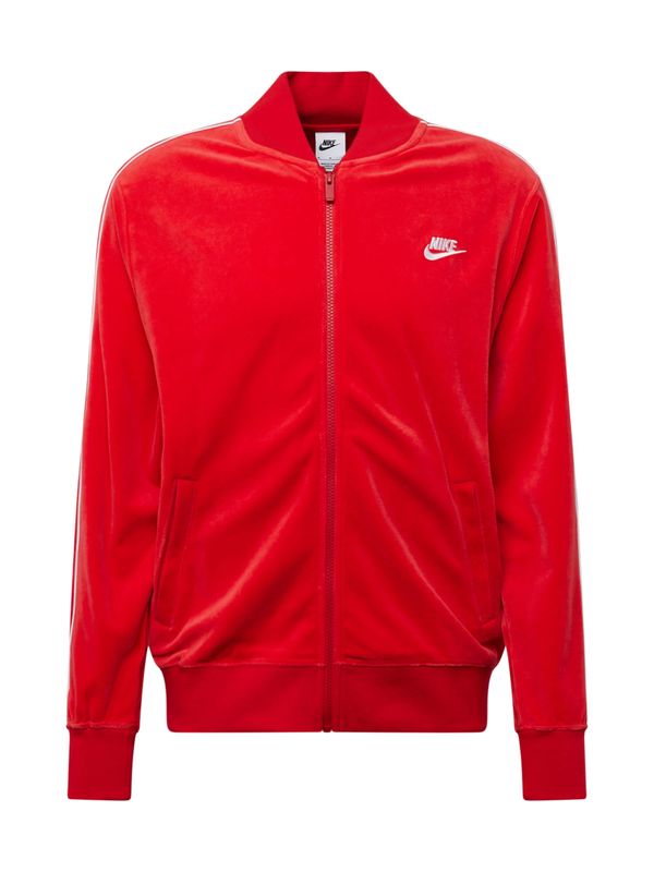 Nike Sportswear Nike Sportswear Суичъри с качулка  червено / бяло