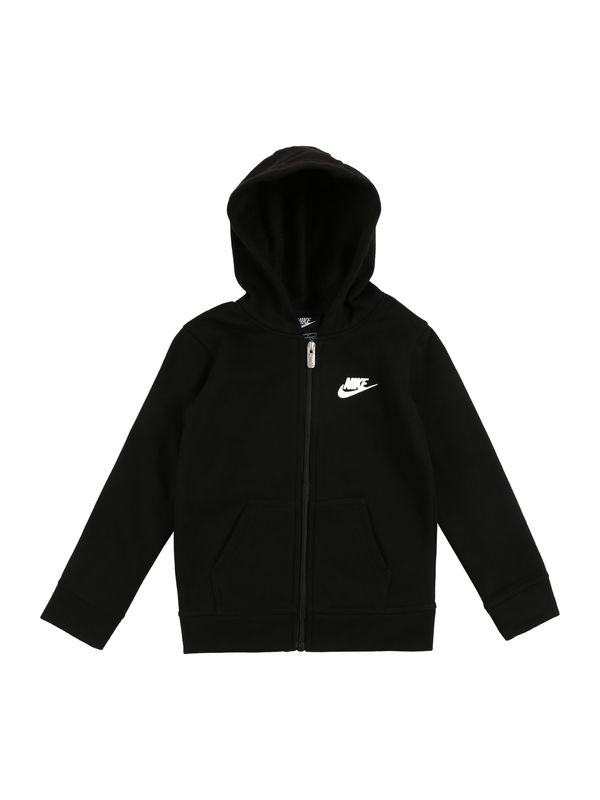 Nike Sportswear Nike Sportswear Суичъри с качулка 'Club'  черно / бяло
