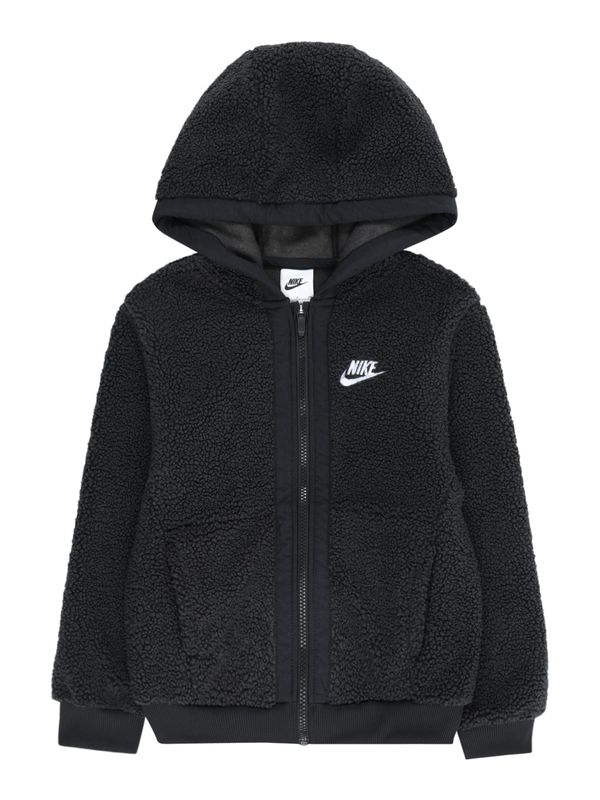 Nike Sportswear Nike Sportswear Суичъри с качулка 'CLUB FLEECE'  черно / бяло