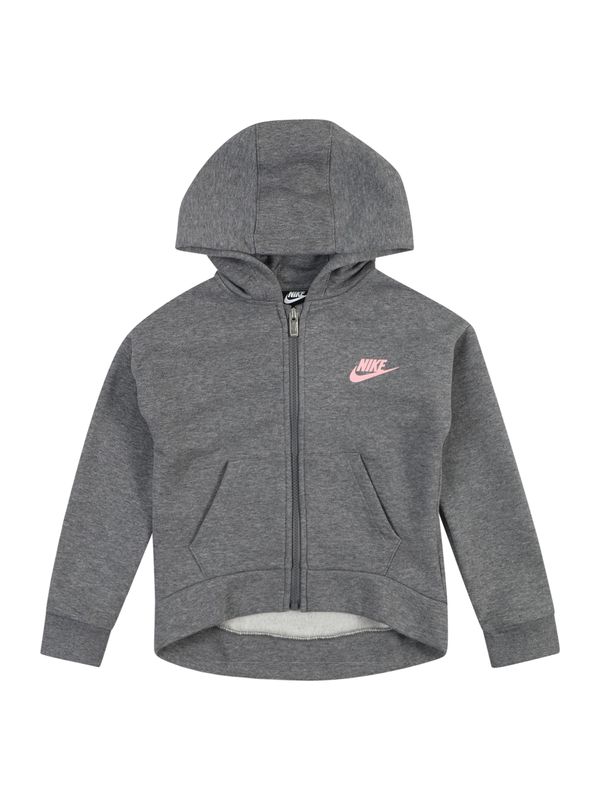 Nike Sportswear Nike Sportswear Суичъри с качулка 'CLUB FLEECE'  сив меланж / светлорозово