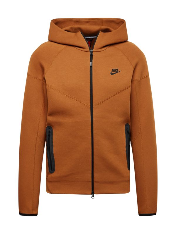 Nike Sportswear Nike Sportswear Суичъри с качулка 'TCH FLC'  коняк / черно