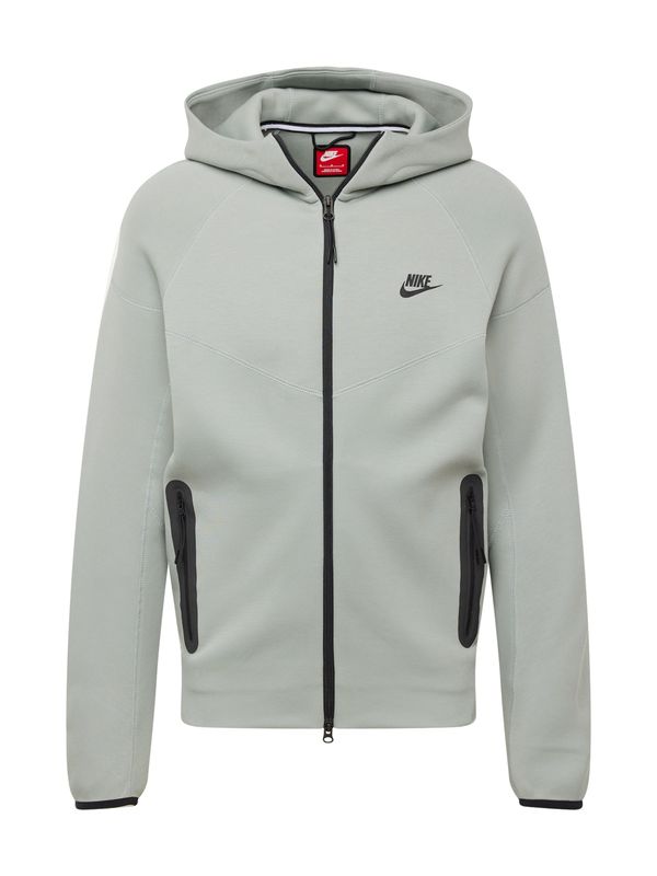 Nike Sportswear Nike Sportswear Суичъри с качулка 'TCH FLC'  пастелно зелено / черно