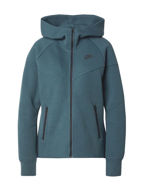 Nike Sportswear Nike Sportswear Суичъри с качулка 'TECH FLEECE'  тъмнозелено / черно
