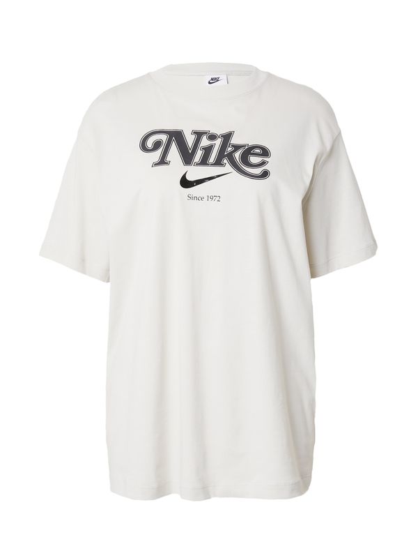 Nike Sportswear Nike Sportswear Свободна дамска риза  светлосиво / черно