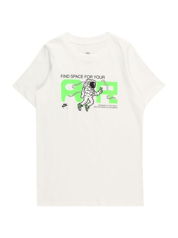 Nike Sportswear Nike Sportswear Тениска 'AIR 1'  лайм / черно / бяло