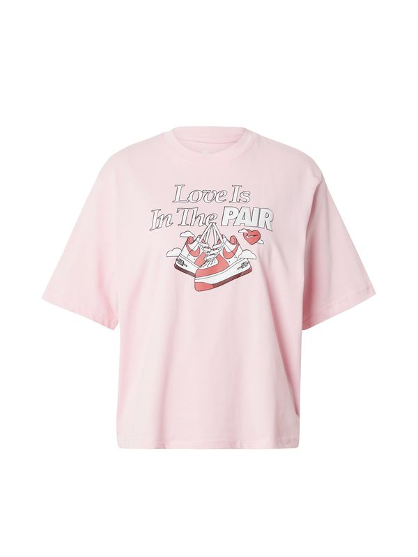 Nike Sportswear Nike Sportswear Тениска  бледорозово / пастелно червено / черно / бяло