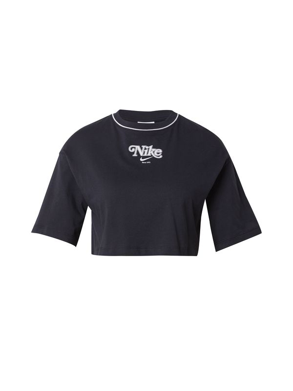 Nike Sportswear Nike Sportswear Тениска  черно / бяло