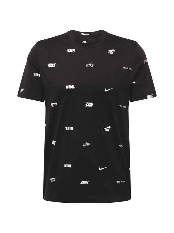 Nike Sportswear Nike Sportswear Тениска 'CLUB'  черно / естествено бяло