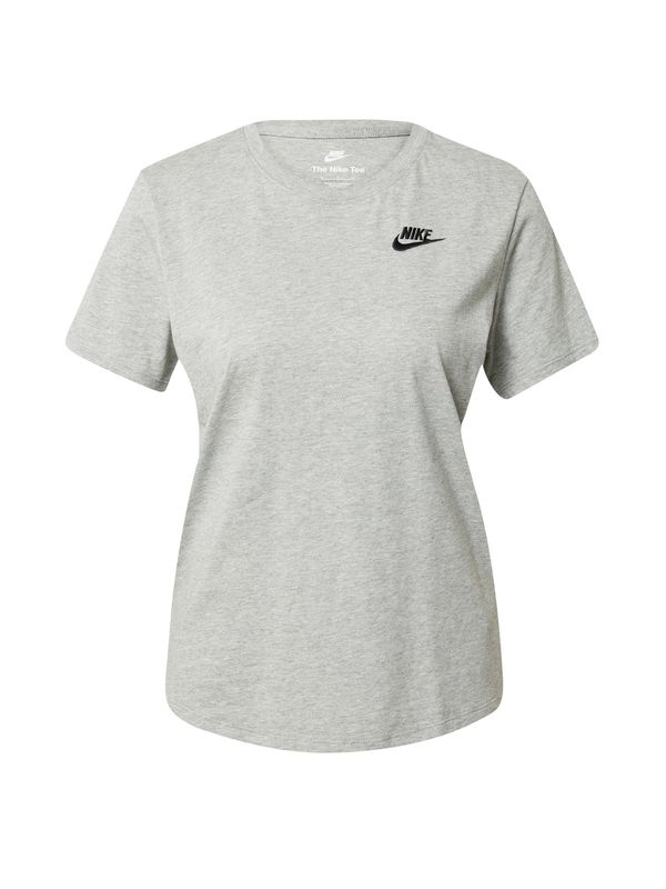 Nike Sportswear Nike Sportswear Тениска 'Club Essential'  сиво / черно