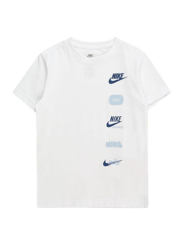 Nike Sportswear Nike Sportswear Тениска 'CLUB+'  нейви синьо / светлосиньо / бяло