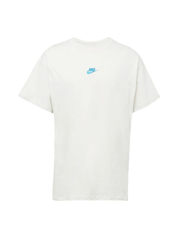 Nike Sportswear Nike Sportswear Тениска 'CLUB'  неоново синьо / естествено бяло