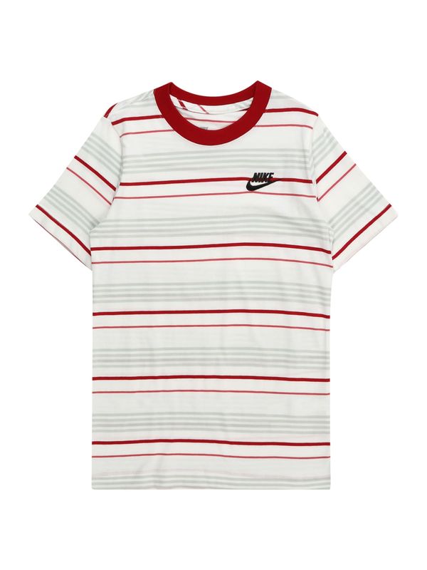 Nike Sportswear Nike Sportswear Тениска 'CLUB'  пастелно зелено / черешово червено / черно / бяло