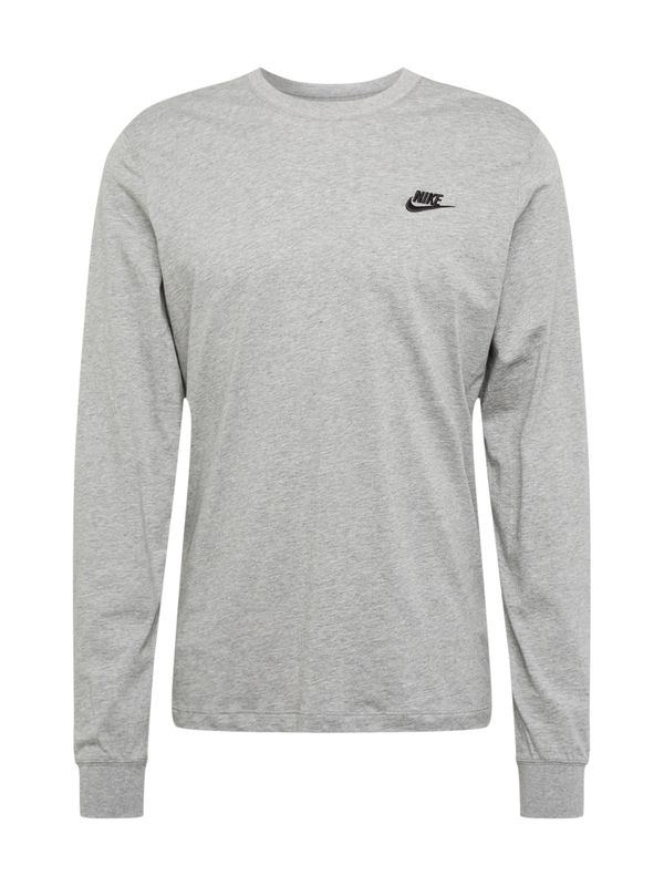 Nike Sportswear Nike Sportswear Тениска 'Club'  сив меланж / черно