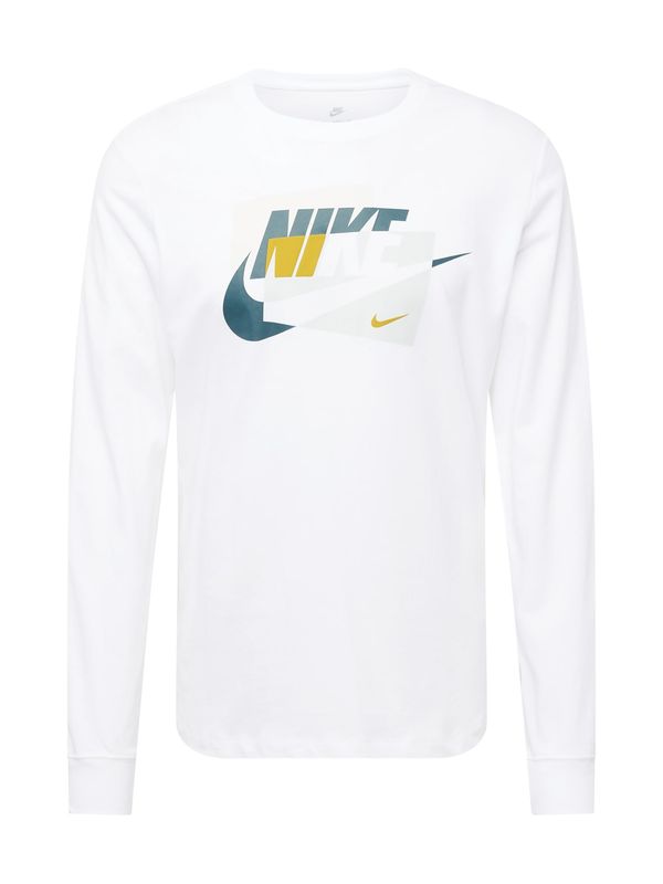 Nike Sportswear Nike Sportswear Тениска 'CONNECT'  горчица / светлосиво / петрол / бяло