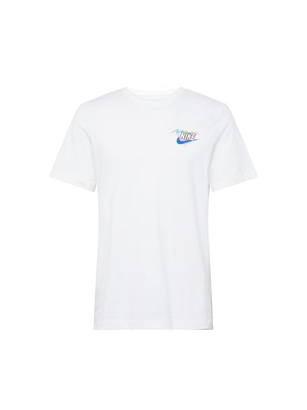 Nike Sportswear Nike Sportswear Тениска  цвят "пясък" / синьо / светлорозово / бяло