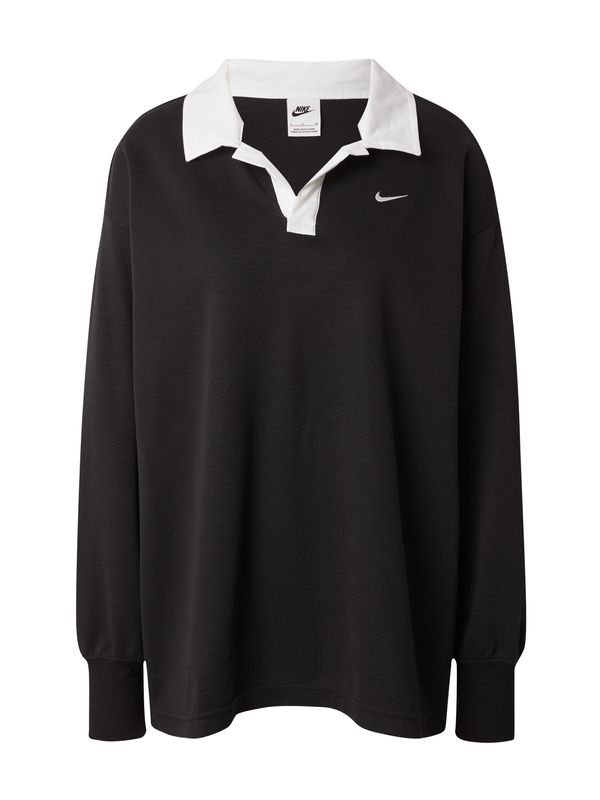 Nike Sportswear Nike Sportswear Тениска 'Essential'  черно / бяло